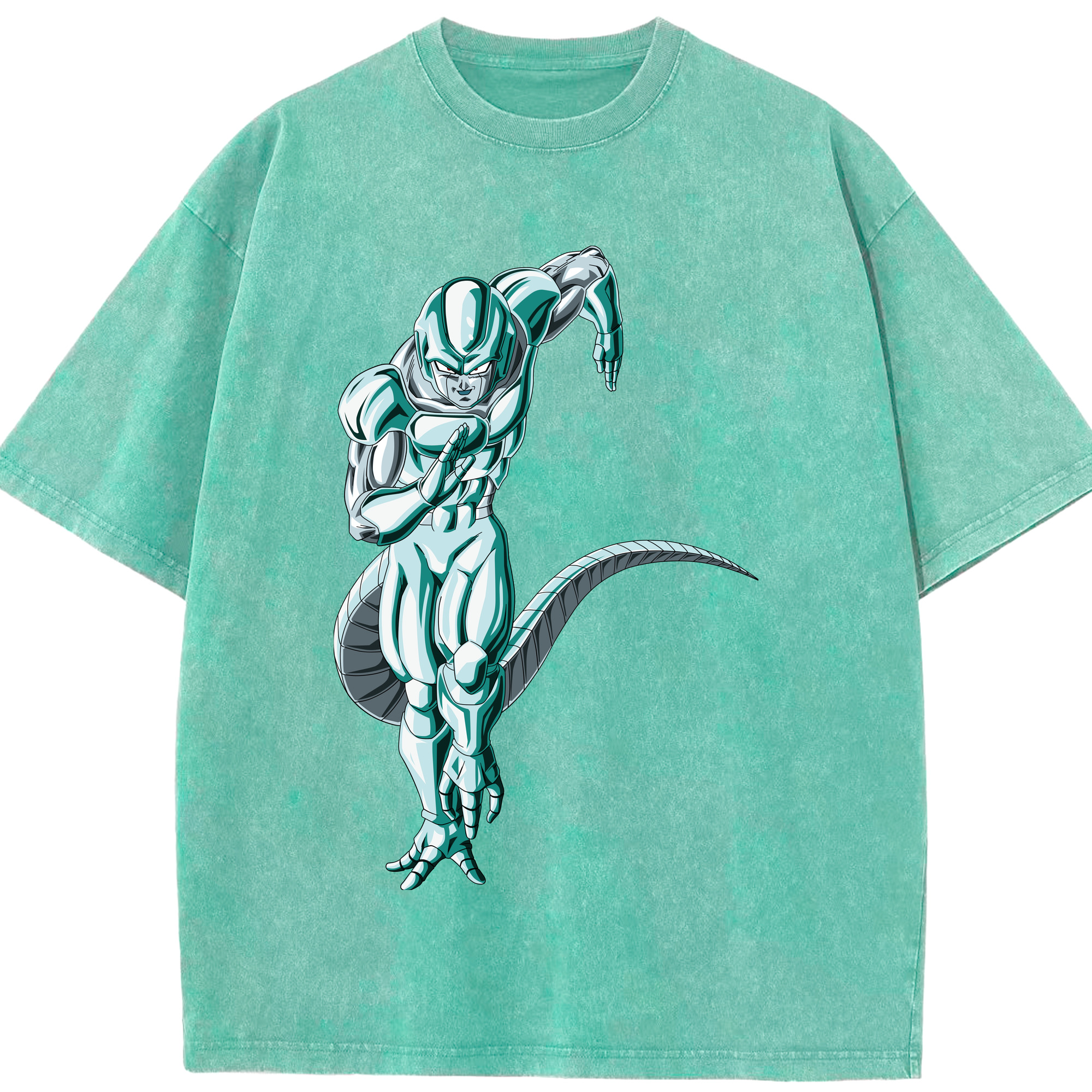 （画像用） ドラゴンボール フリーザ DRAGON BALL Frieza 綿100% ヴィンテージ風 半袖Tシャツ（フロントプリント）